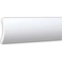 Eckleiste PROFHOME 150225F Stuckleiste Flexible Leiste Zierleiste Zeitloses Klassisches Design weiß 2 m