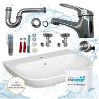 HGMBAD Waschbecken Waschtisch 60 cm Beschichtung Komplettset