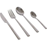 Set De 16 Couverts Au Style Industriel Finition Argentée - Bo-camp