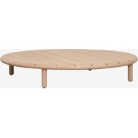 SKLUM Runder Couchtisch für den Garten aus Akazienholz Olivia Helles Akazienbraun Ø100 cm Helles Akazienbraun