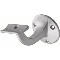 hermeta Soporte Pasamanos 3505 Aluminio Plata Anodizado Placa Pared 56mm - 3505-01E