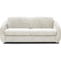 Express-Schlafsofa "Laurie" aus Strukturstoff - 140 cm Bett - 3 Plätze - Beige