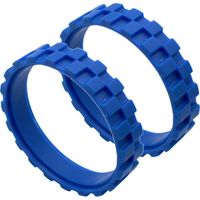 Roue en Caoutchouc Compatible avec Roue Centrale avec Pneus en Caoutchouc Antidérapant(bleu)