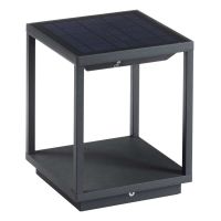 NOVOLUX 853B-L01X1K-04 Paletto luminoso solare SOLEI IP54 LED 3.5W 300lm antracite