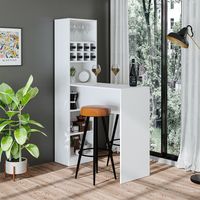 Roomart DUBLIN Bartisch Stehtisch 120 cm, Weiß