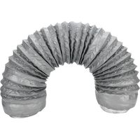 Conduit flexible en aluminium 1m pour hotte de cuisine, tuyau d'évacuation isolant anti-bruit.
