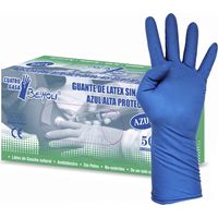 GANTS EN LATEX BLEU BLEU