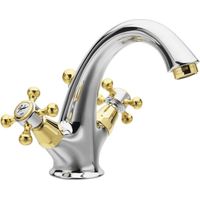 Sapho Reitano Rubinetteria Antea - Waschtischarmatur Antea mit Ablauf, Chrom/Gold 3272