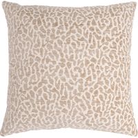 Coussin beige à motif léopard chic - beige léopard