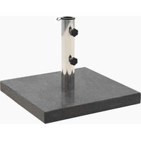 Socle de parasol Granite 28,5 kg Carré Noir vidaXL