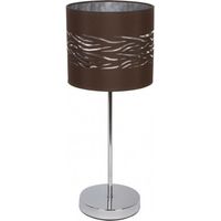 Sobremesa Niebla 1xe14 Cromo/marron-plata 43x17x17 Cm