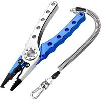 Booms Fishing X04 Pinces De Pêche en Aluminium avec Lanière Et Accessoire D'Accessoires pour Outil De Pêche