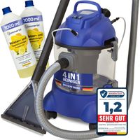 ALBATROS XXL Waschsauger Hydro 7500 + 2L Reiniger - 4in1 Polsterreiniger Teppichreiniger, Beutellos 1200 Watt, 20l Volumen, 22 kPa Saugleistung- Sehr Gut