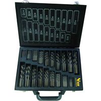 Vigor 41282-15 Serie 150 Punte Elicoidali HSS Acciaio Forgiato Set 150 pz diametri 1-10 mm