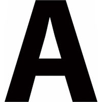 LETTERFIX Caratt.adesivo n. plasticolornero h.30