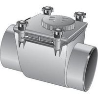 First Plast – Clapet anti-retour mâle femelle à coller Ø100 – PVC pour régulation circulation eau – Normes CE EN 13564