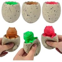 Lot de 3 œufs dinosaures à ressort, jouets anti-stress colorés et moelleux pour enfants et adultes, jouets sensoriels amusants et ,f