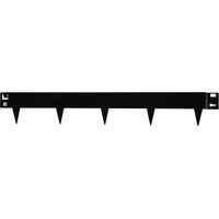 Wovar – Bordure de jardin en acier noir flexible 16 cm x 106 cm – Pour délimitation esthétique – Système de clic pour assemblage facile - NOIR 16 X