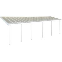 Palram – Abri de terrasse aluminium Feria 295x1156x305 cm – Plaques alvéolaires 8 mm – Résistant aux UV – Supporte jusqu'à 150kg/m²