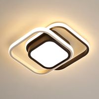 Goeco – Plafonnier LED moderne 32W – Lumière blanche chaude 3000K – Flux lumineux 2500lm – Installation rapide – Ø270 x 60mm pour espaces confinés