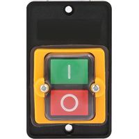 Commutateur à Bouton Poussoir, AC220V / 380V 10A Bouton Poussoir Étanche Interrupteur Sécurité Interrupteur à Bouton-Poussoir ON/OFF pour Machines Textiles d\'Équipement Mécanique