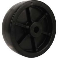 Roue de remorque de 6 pouces, capacité de charge de 1200 lb, roulettes pivotantes robustes pour remorques, roues de support et tondeuses à gazon