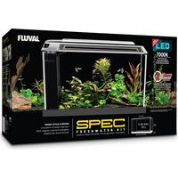 Fluval Spec Nano Aquario Negro, 19L