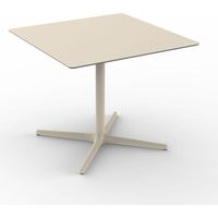 Table carrée intérieure, extérieure 90x90 ivoire TOLEDO Resol