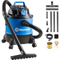 Vacmaster VQ1220PFC-03, Eau et Poussière Aspirateur Industriel Puissant, 1250W 20L, 1250 W, 20 liters, 89 décibeles, Bleu