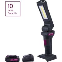 Gomag Akku Arbeitsleuchte GO-AL20 Lampe Brushed 300Lm 20V 2,0 Ah Starterkit