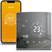 Tuya Thermostat intelligent Thermostat de chauffage Thermostat d'ambiance Thermostat Wifi Thermostat pour chauffage par le sol de chaudière à gaz/eau Compatible avec Alexa, Google 3A