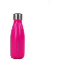 YOKO DESIGN - Bottiglia Termica con Doppia Parete in Acciaio Inox, Acciaio Inox, Rosa - Rose Mat, 260mL