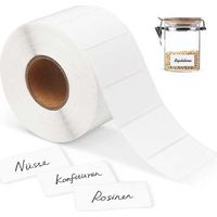 1000 étiquettes autocollantes blanches, étiquettes autocollantes de cuisine Étiquettes autocollantes blanches