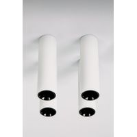 Pack de 4 appliques de plafond LED de surface ronds Ø4 cm en aluminium Luisiana SKLUM Blanc