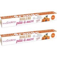 2 pâtes à sucre en rouleau Ø 36 cm - orange