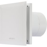 Airflow QT120B Aspiratore Bagno Base – 120mm/5 Condotto, Made in Germany, 2 Velocità, Silenzioso 32 dB(A), Efficiente 10/13W, Fino a 47 L/s, Certificato QuietMark, Garanzia 3 Anni