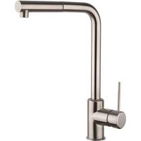 MISCELATORE MONOCOMANDO LAVELLO CON DOCCIA ESTRAIBILE LINEA PIN Misura: Nero Opaco