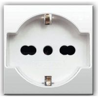 Presa schuko bipasso domus s44 2p+t 10/16a 250v 2 moduli ave 441090/15ts