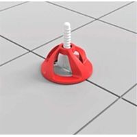 Croisillons carrelage autonivelant 2 mm 100 clips + 100 cadrans réutilisables Shaffer pro système nivellement à visser Kit niveleur carrelage aide à la pose de carreaux pour pose Sols/murs. avec