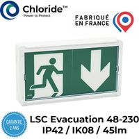 LSC d'évacuation LUMIO 45lm IP42 48-230Vac