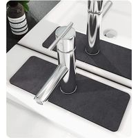 Robinet Splash Catcher , Robinet de filtre à éclaboussures , Tapis de séchage pour comptoir de cuisine , Sink Splash Guard , Tapis d’évier , Tapis de séchage de vaisselle Robinet Drip Catcher pour-Ens
