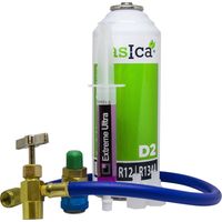Kit reparación y recarga Gasica D2 gas refrigerante ecológico orgánico sustituto R12 y R134A para aire acondicionado automóvil