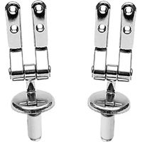 COPPIA CERNIERE IN OTTONE CROMATO 58 MM- INTER.15 MM IDROBLOK SRL