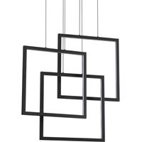 Dekorative integrierte LED-Pendelleuchte Schwarz, 83000K