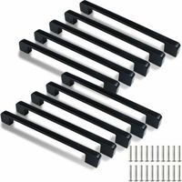 10 Stück 192 mm Küchenschrankgriffe mit Schrauben aus Zinklegierung, Schrankgriff-Set für Schlafzimmermöbel (10, 192 mm), Ensoleillé