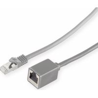 Extension de câble patch RJ45 S-IMPULS, 0,5 m, gris, câble brut CAT.7