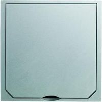 Abl-Sursum Steckdose grau, mattes Edelstahl-Finish