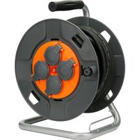 Zenitech – Enrouleur de chantier IP44 4 prises 16A 3G1,5mm² 25m – Protection thermique 1000W – Câble H07RN-F étanche pour chantiers humides