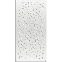 DAISY - Panneau ajouré en PVC - Brise-soleil - Dimension : 47x94 cm - Couleur : blanc