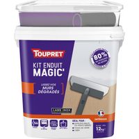Kit di rasante TOUPRET Magic con utensili per pareti danneggiate, pasta leggera da 12 kg TOUPRET